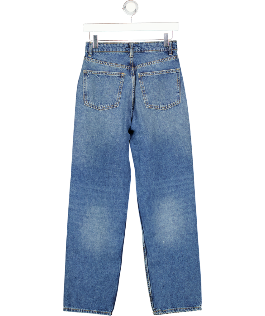ZARA Blue Mom Fit High-waist Jeans UK 6