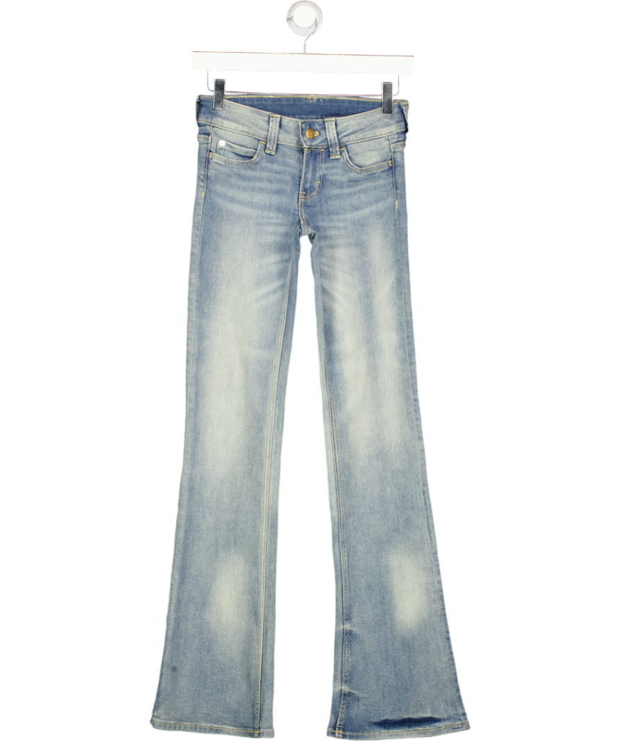 CHEAP MONDAY Blue Booty Bei Low Rise Skinny Bootcut Jeans L32 W25