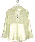 4th & Reckless Yellow Semi Sheer Longline Beach Shirt UK 6