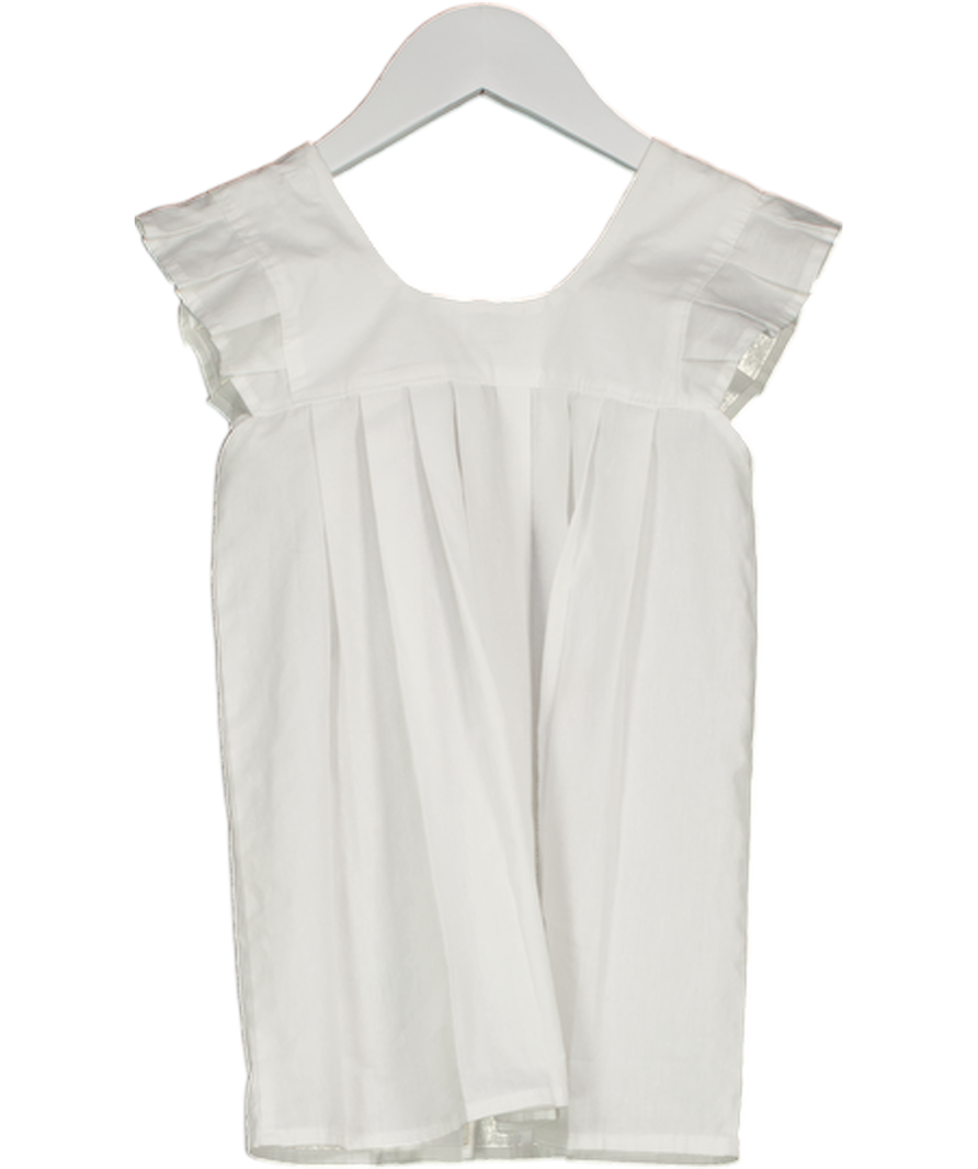 HIBISCUS LINENS White Hand Embroidered Cotton "fruits" Dress 2 Years