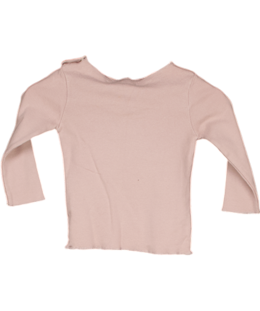 Caramel baby & child Purple Long Sleeve Cotton Top 0-3 Months