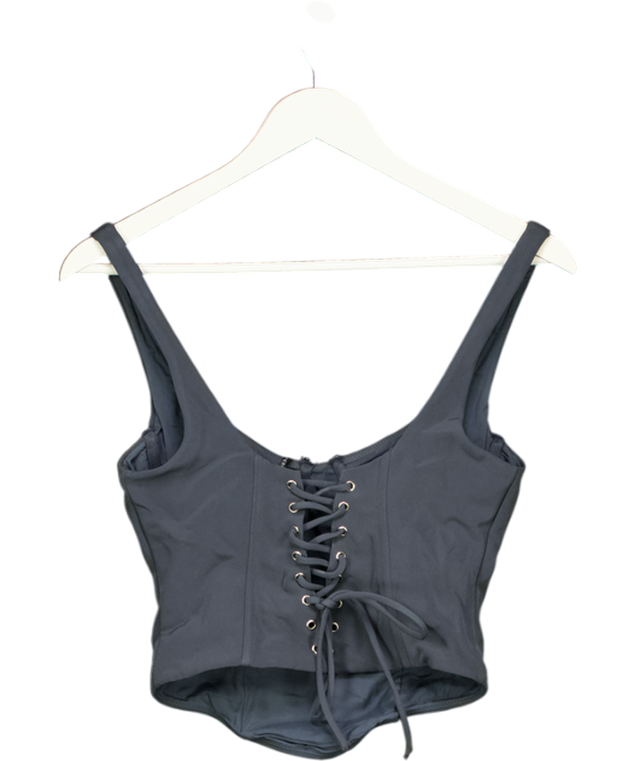 White Fox Grey Forever Feels Bustier Top UK S