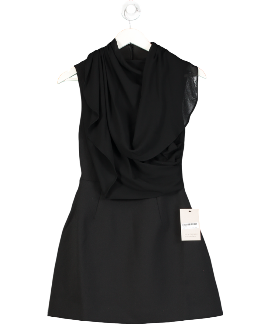 OddMuse Black The Ultimate Muse Gathered Mini Dress UK XS