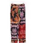 FARM RIO Black Paisley Print Sweet Mermaids Trousers With Beaded Drawstring UK S