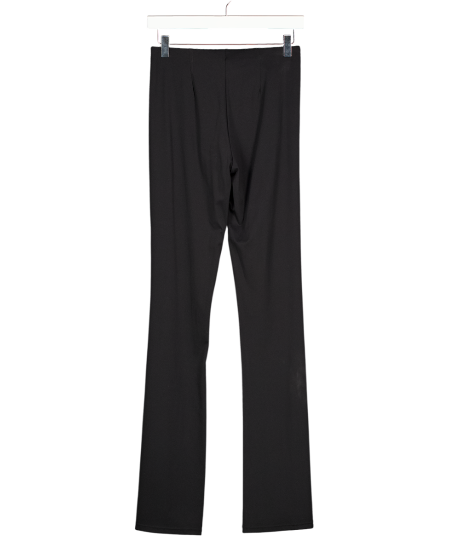 KHY By Kylie Jenner Black Jersey Flare Leggings UK S