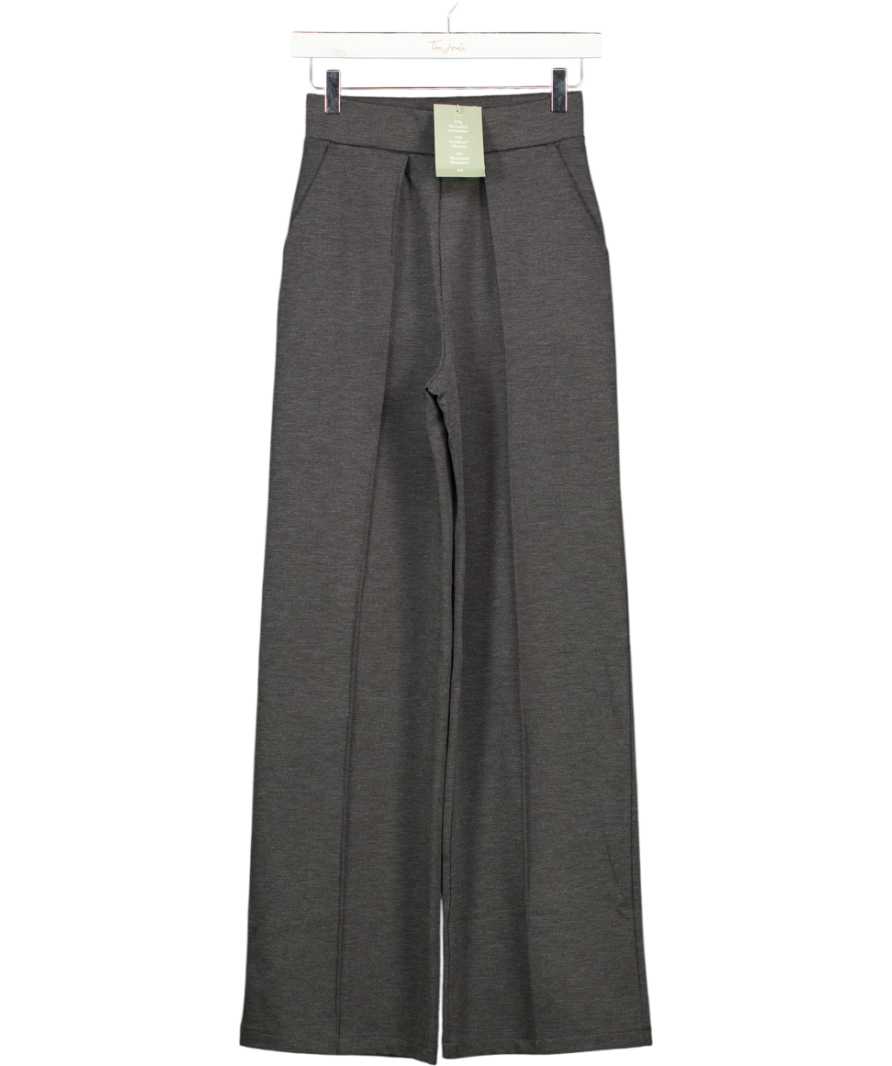 H&M Grey High-waisted Tailored Trousers UK XS