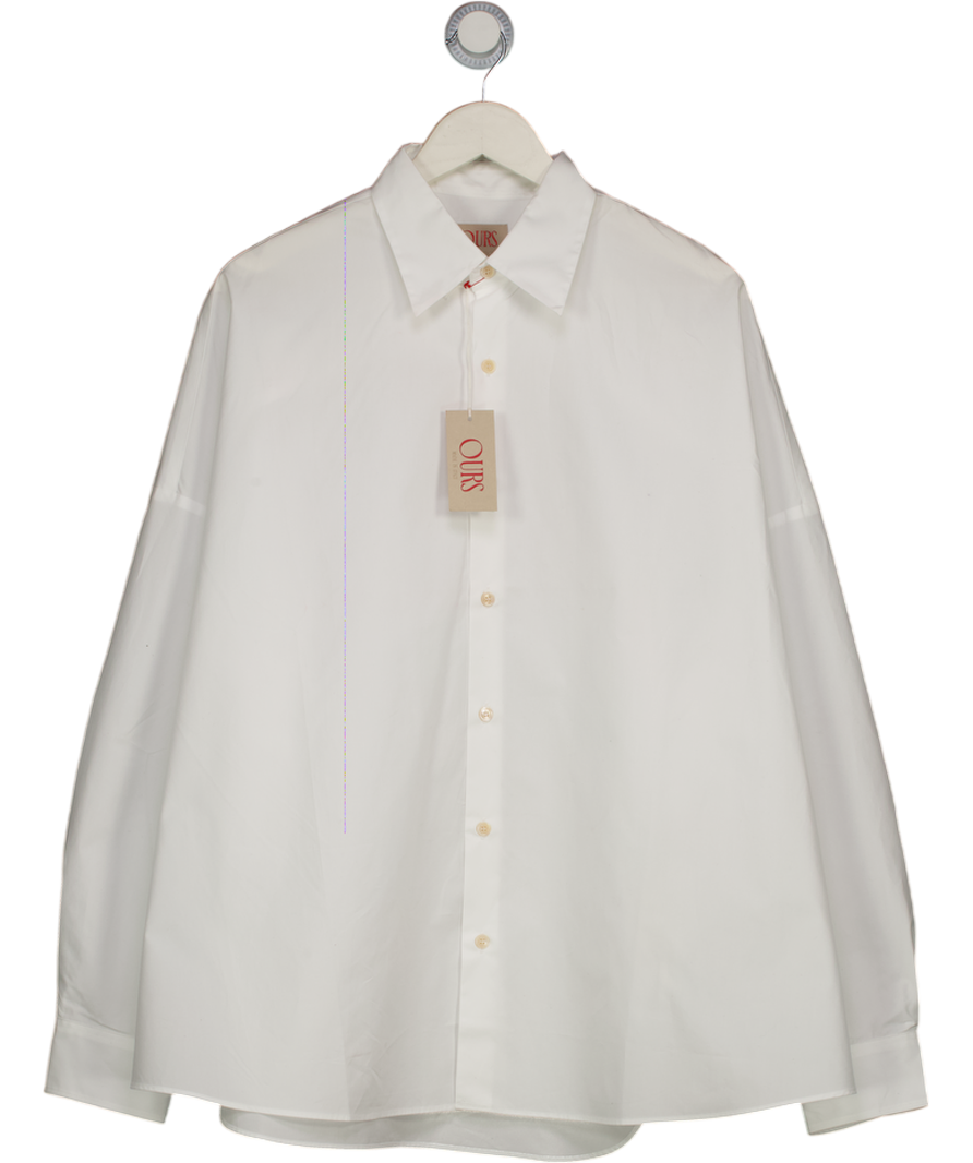 OURS THE LABEL White The Camicia Oversized Shirt One Size