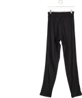 Cole Buxton Black Ribbed Detail Split Cuff Jogger UK S
