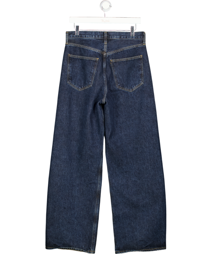 AGOLDE Blue Low Curve High-rise Wide-leg Jeans W27