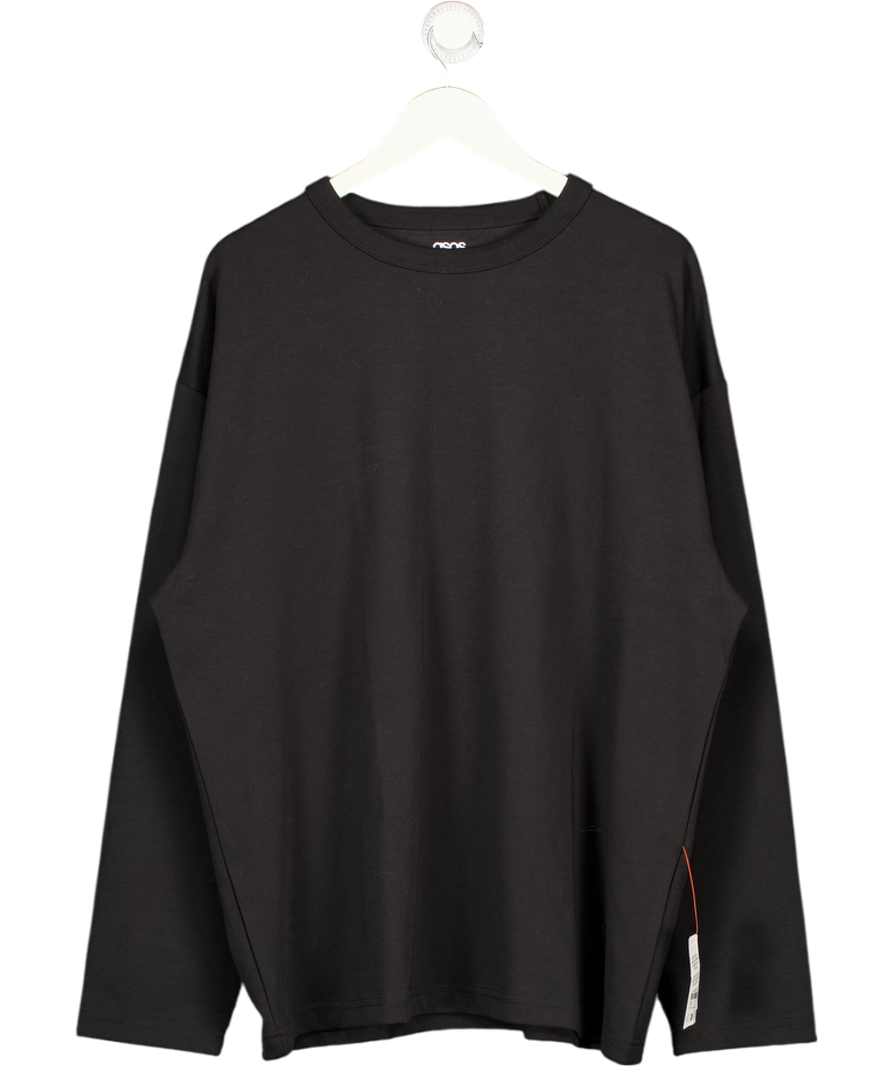 ASOS Black Heavy Weight Relaxed Long Sleeve T-shirt UK L