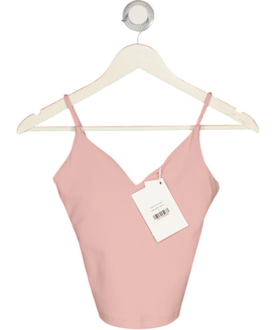 CSB Pink Active Plunge Cami Top UK S