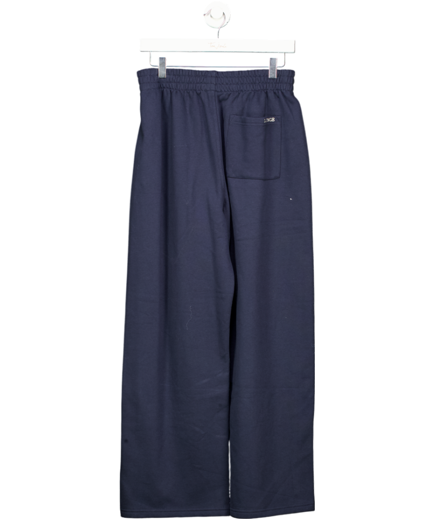 Lounge Underwear Navy Blue "sunday Club" Straight Leg Joggers UK M