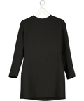 ZARA Black Crepe Long Sleeve Mini Dress UK XL
