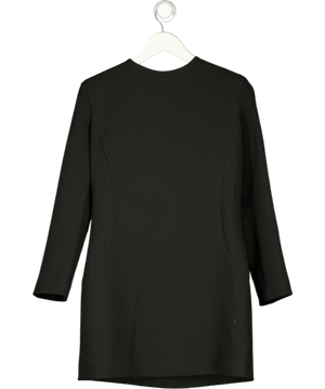 ZARA Black Crepe Long Sleeve Mini Dress UK XL