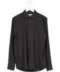 ZARA Black Jacquard Textured Shirt UK M