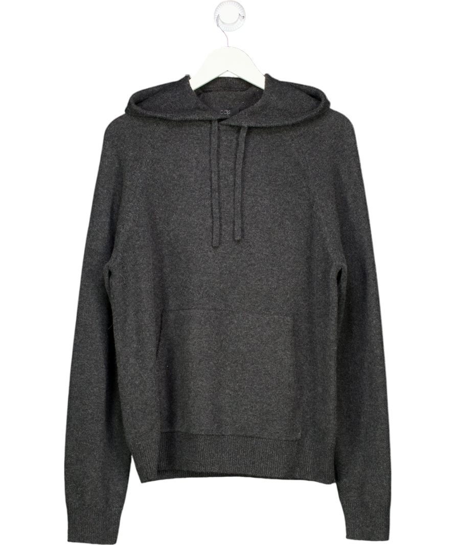 cos Grey Cashmere Hoodie Jumper UK M