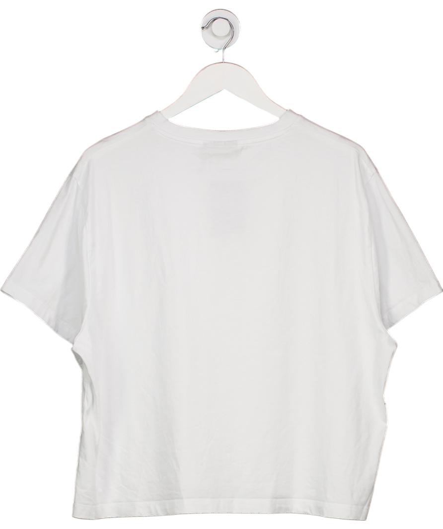 Reclaimed Vintage White Intage Oversized Cowboy Cropped Boxy T-shirt UK L