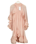 & OTHER STORIES Blush Pink Ruffle Mini Dress UK XS