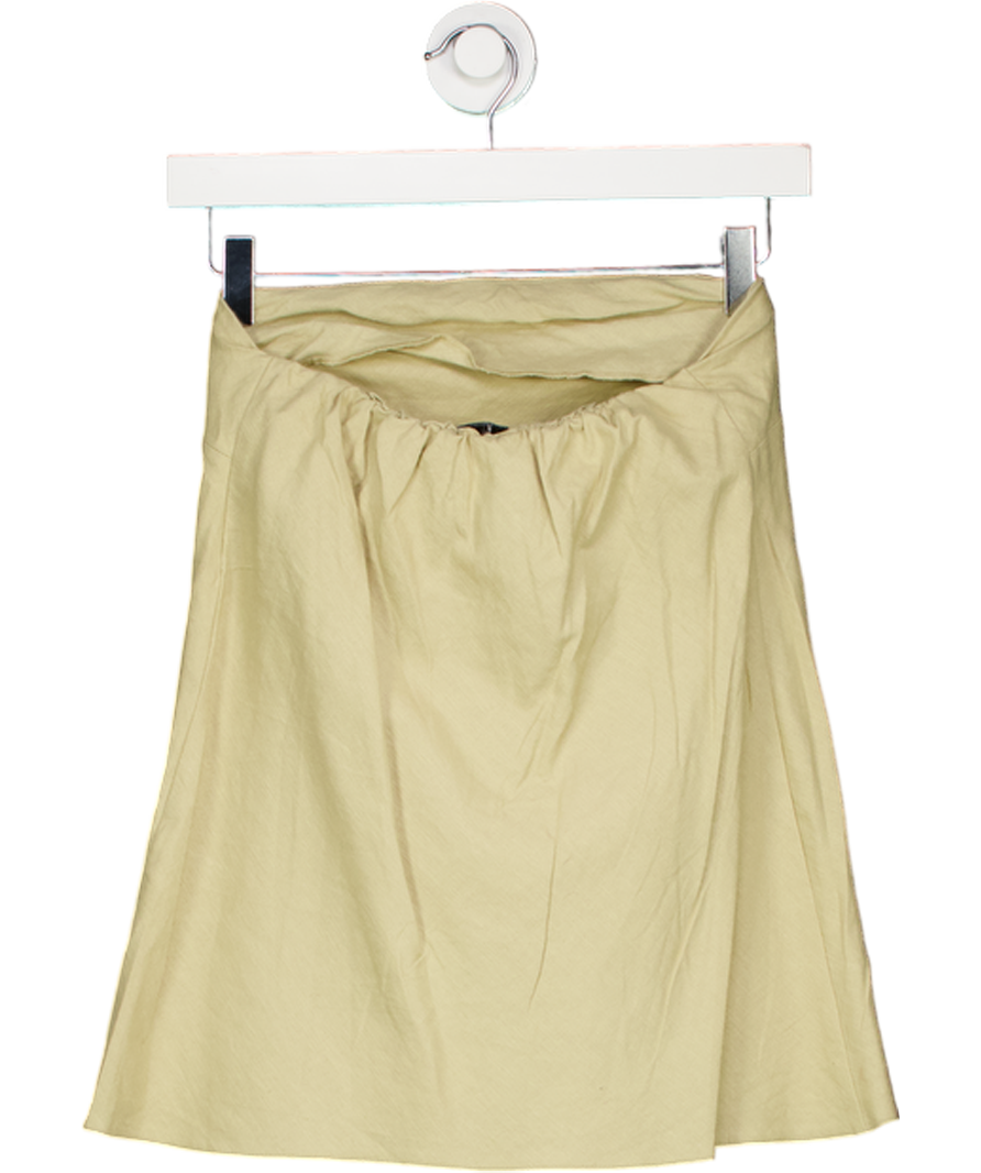 Topshop Beige Clean Longline Tunic Bandeau Top UK 6
