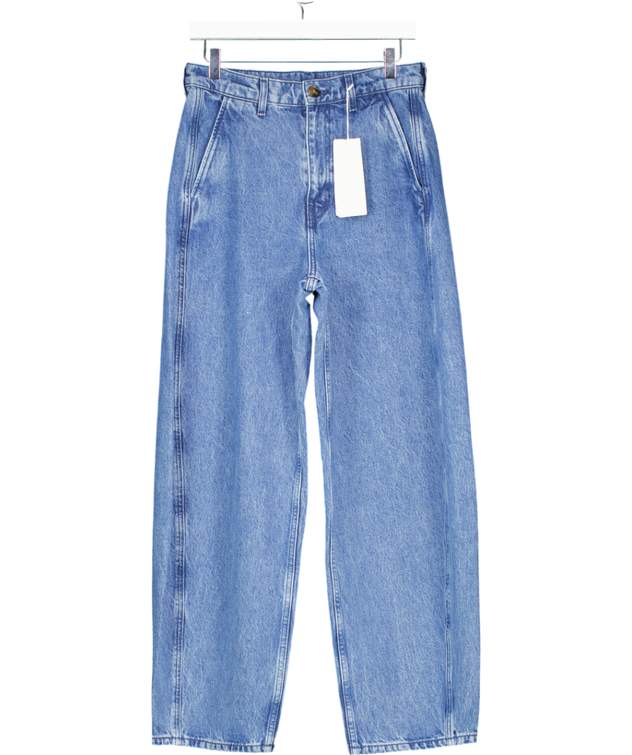 Arket Mid Blue Barrel-leg Jeans UK 8