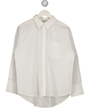 WAT. THE BRAND Classic White Cotton Shirt UK S
