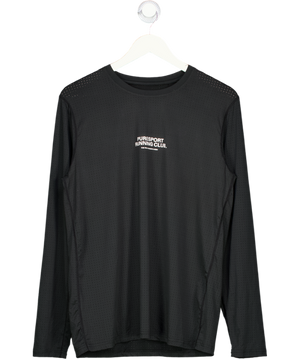 Puresport Black Long Sleeve Workout Top UK S