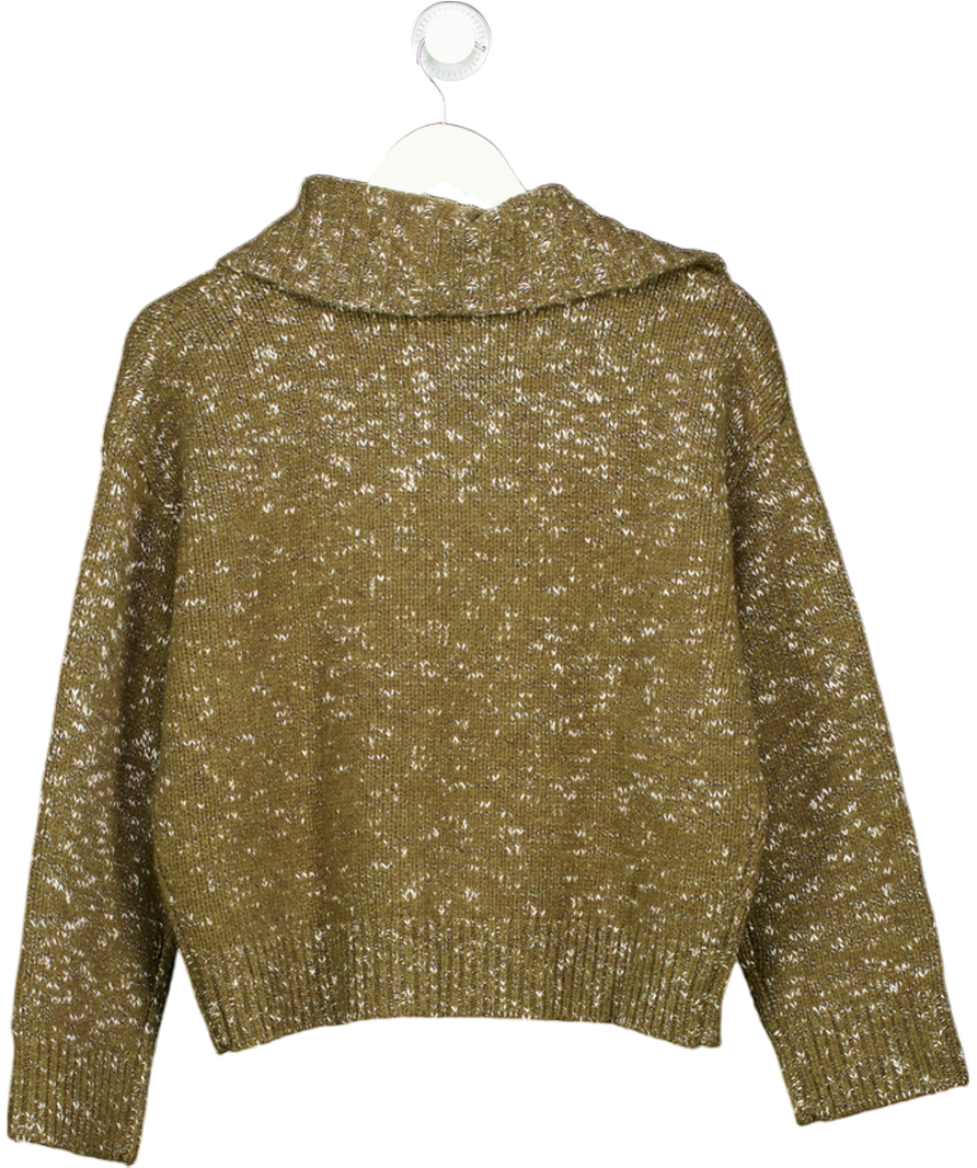 Petite Studio NYC Barry Wool Sweater - Moss Green UK XS