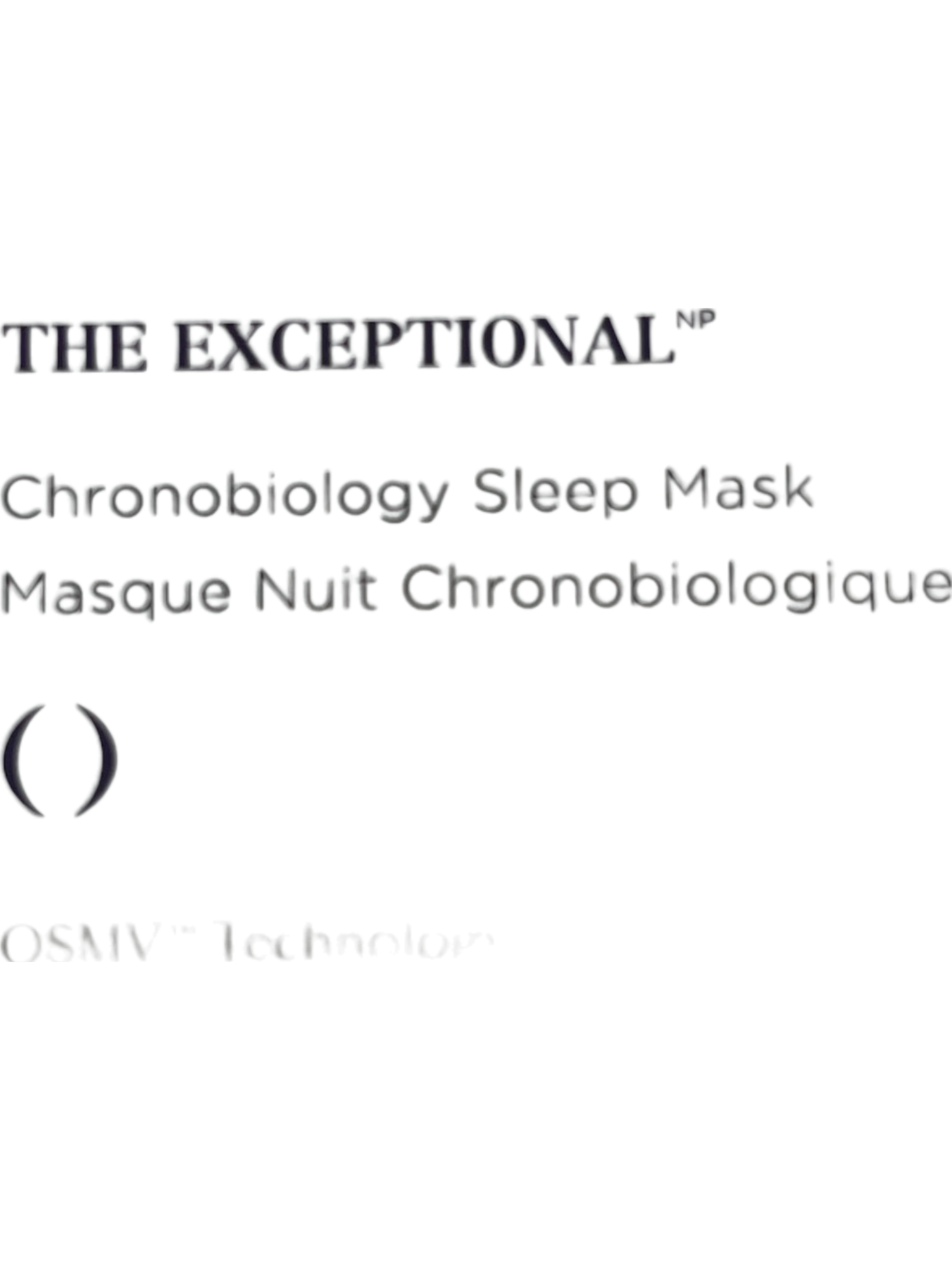 Noble Panacea The Exceptional Chronobiology Sleep Face Mask