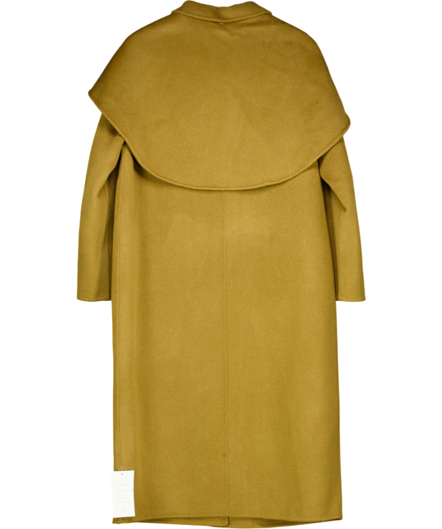 Nobody's Child Olive Green Wool-blend Scarf Shawl Coat UK S