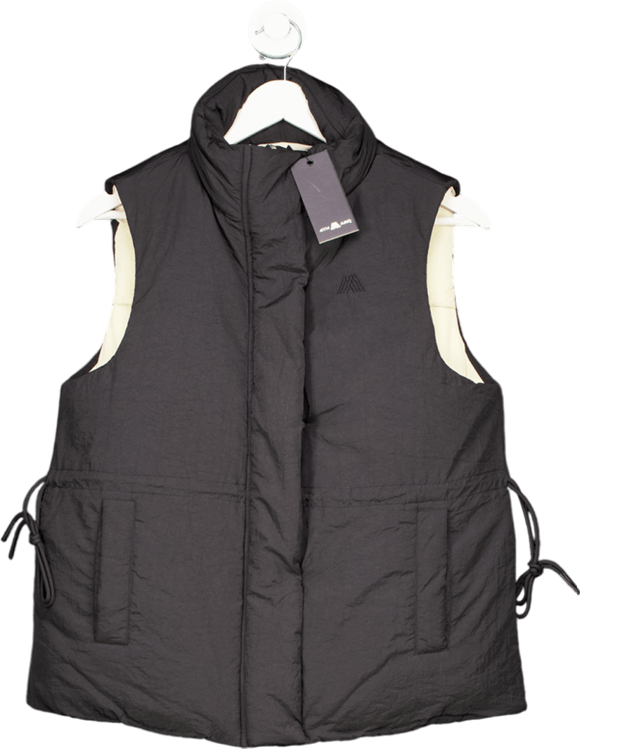4th Arq Black Jett Puffer Gilet UK S - Reliked