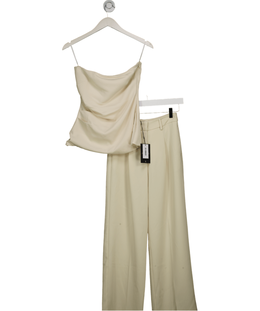 4th & Reckless 2 - piece Beige Sorcha Bandeau Top And Trousers Set UK 6 - Reliked