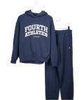 4th & Reckless 2 - piece Navy Blue Cuffed Jogger ( Uk S) And Logo Hoodie UK XS - Reliked