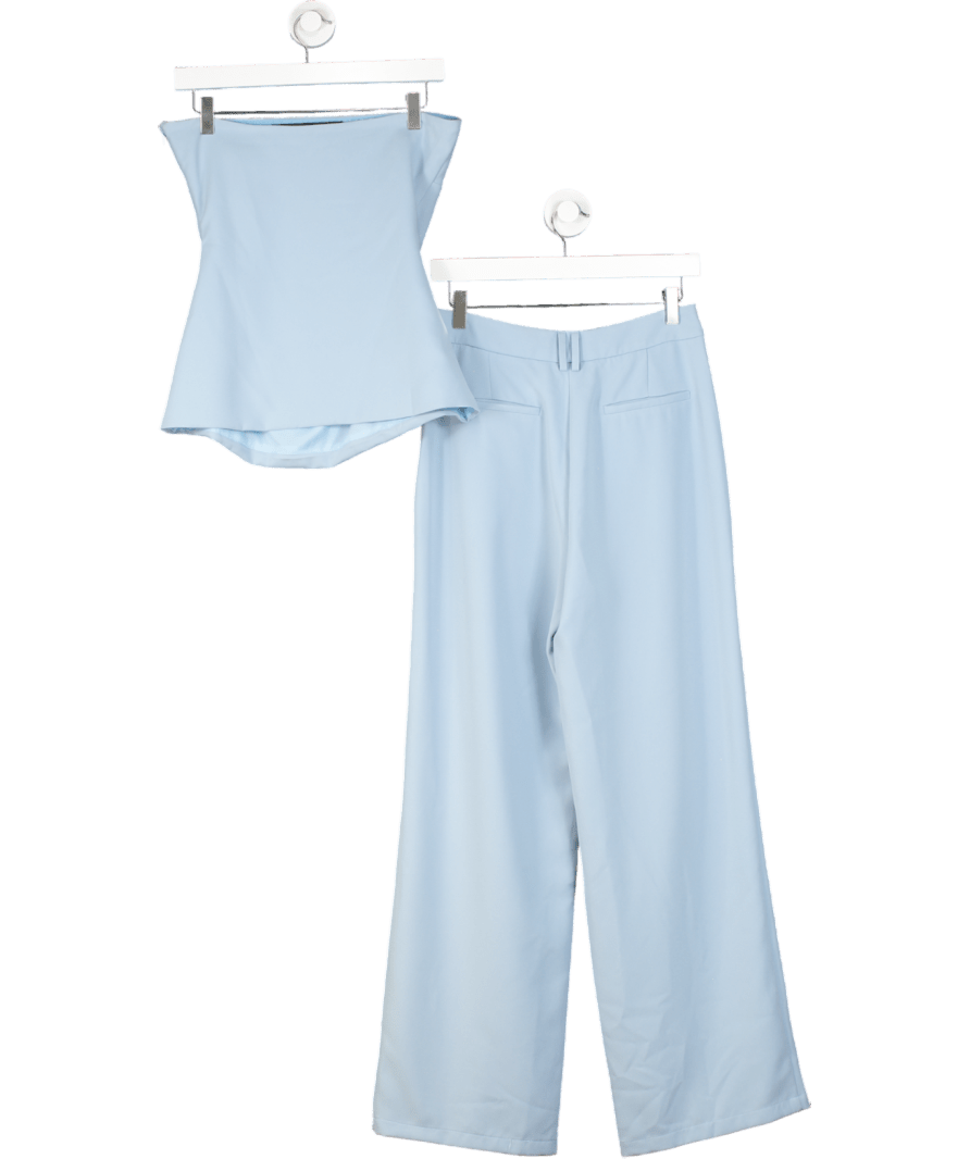 4th & Reckless 2 - piece Powder Blue Sorcha Bandeau Top Uk 8 And Trousers UK 10 - Reliked