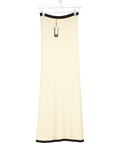 4th & Reckless Beige Contrast Waistband Knitted Maxi Skirt - Colette UK 8 - Reliked