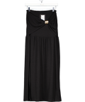 4th & Reckless Black Drop Waist Side Split Maxi Skirt - Mai UK 8 - Reliked