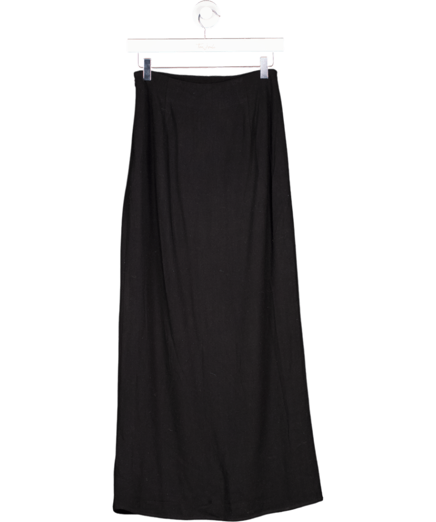 4th & Reckless Black Lined Maxi Skirt UK 6 - Reliked