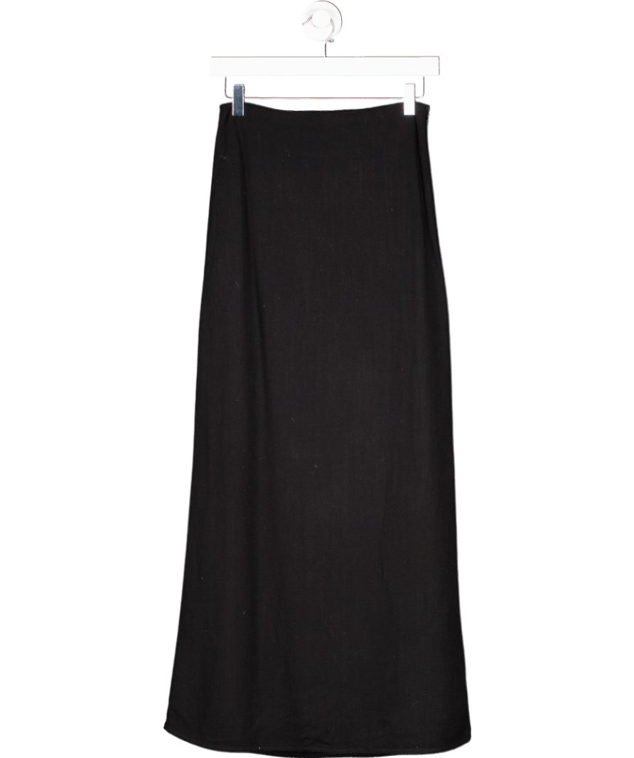 4th & Reckless Black Lined Maxi Skirt UK 6 - Reliked