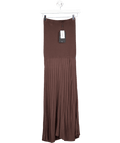 4th & Reckless Chocolate Brown Knitted Drop Waist Maxi Skirt - Nancy UK 8 - Reliked