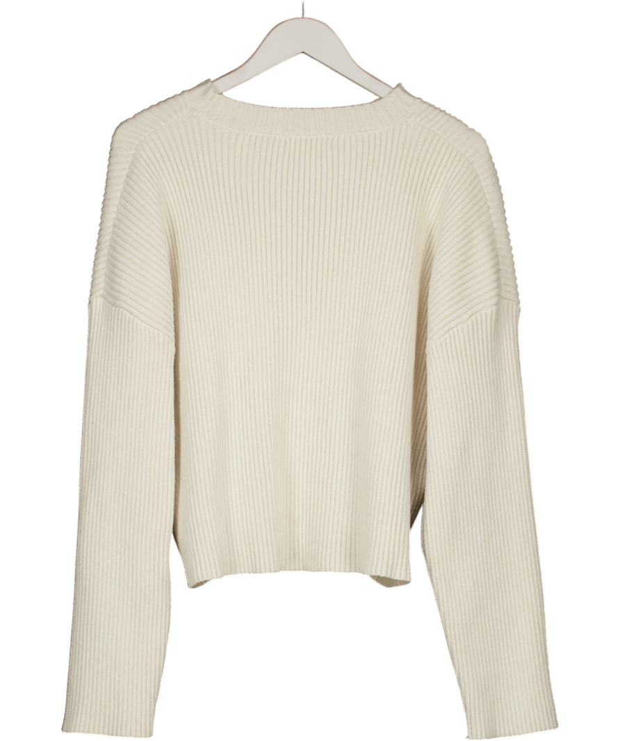 4th & Reckless Cream Ribbed Jumper UK 14 - Reliked