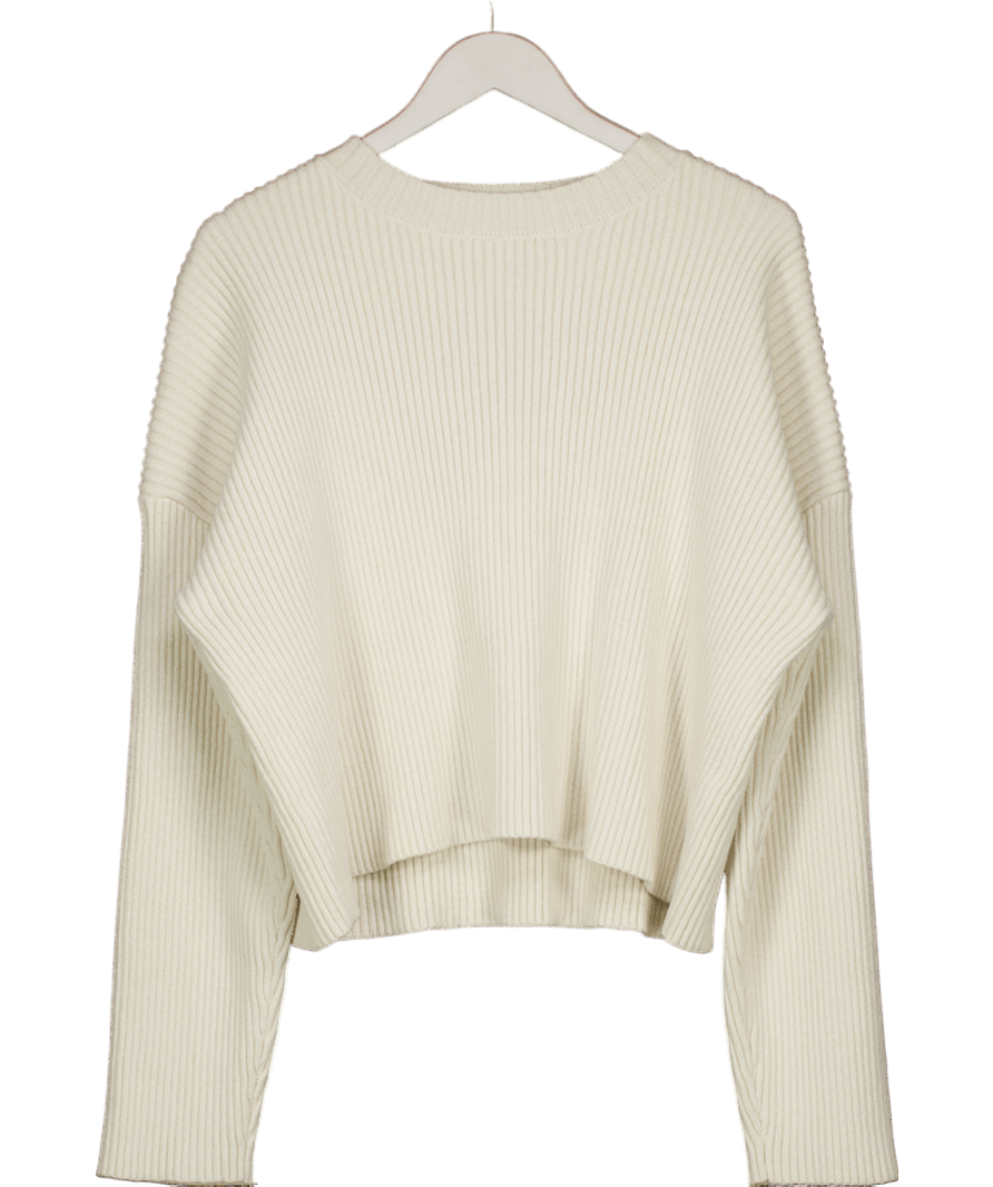 4th & Reckless Cream Ribbed Jumper UK 14 - Reliked