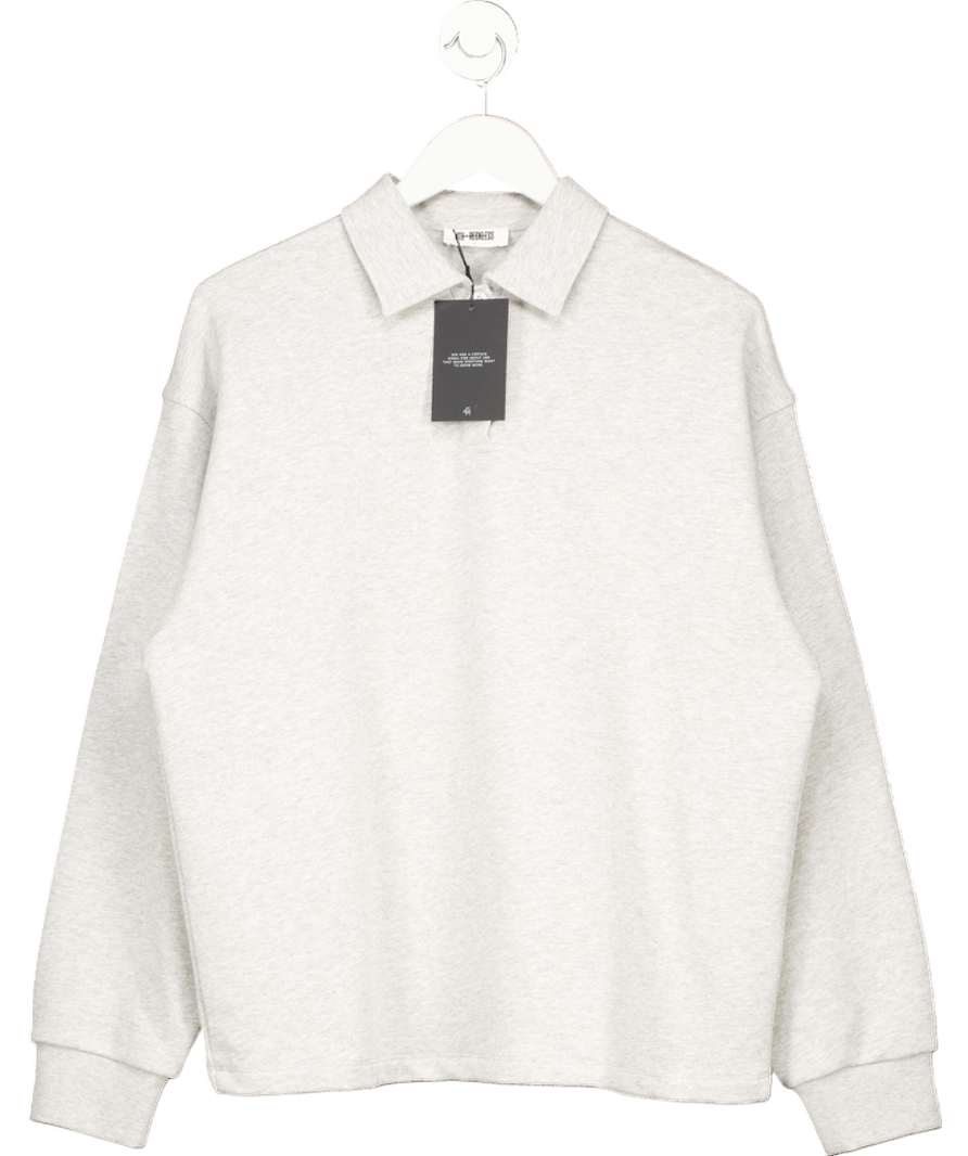 4th & Reckless Grey Fourth Branded Rugby Top - Alba UK S - Reliked