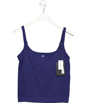 4th & Reckless Navy Blue Sculpting Seamless Gym Vest Top- Dua UK XL