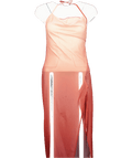 4th & Reckless Red Ombre Mesh Side Split Maxi Dress - Raphaella UK 6 - Reliked