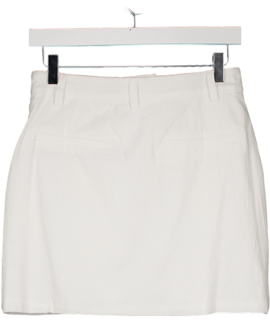 4th & Reckless White Adrienna Skirt UK XS - Reliked