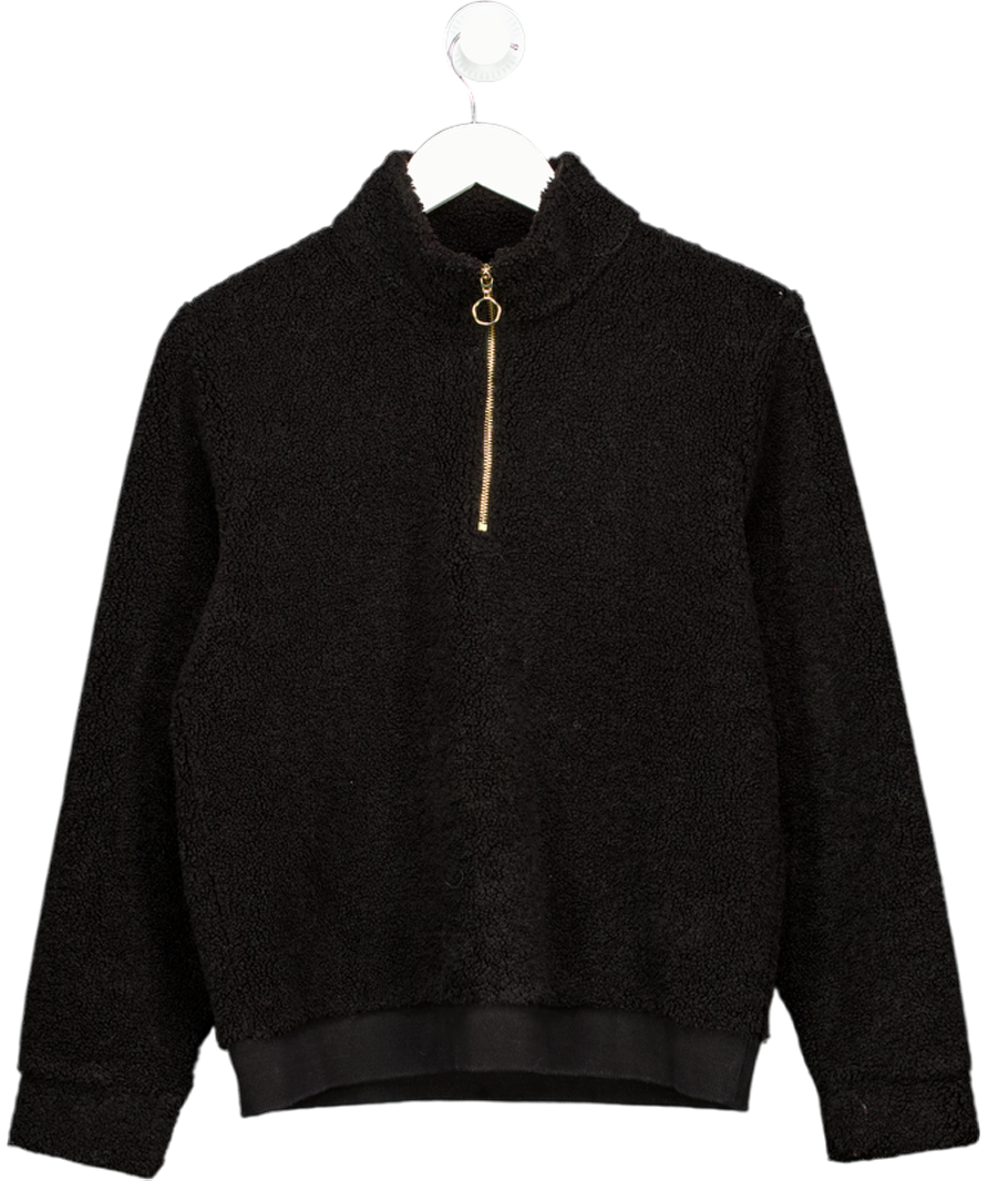 Laines London Black Borg Zip Top UK S