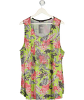 Limited Collection Yellow Floral Airtex Swing Top UK 30 - 32