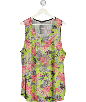 Limited Collection Yellow Floral Airtex Swing Top UK 30 - 32