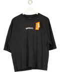 Young LA Black Simple Boxy Tee UK L