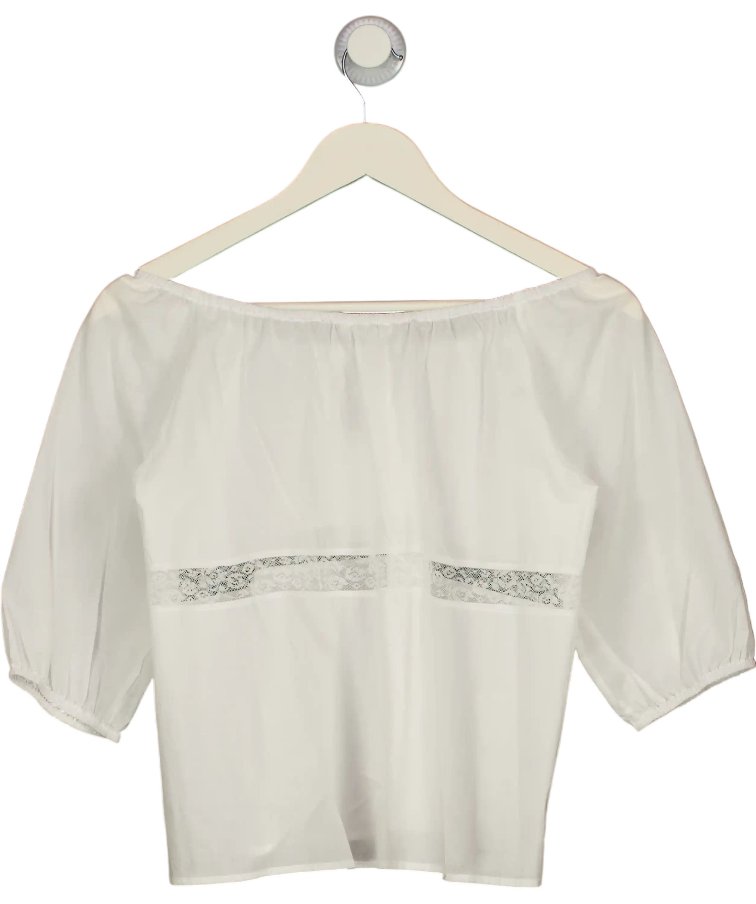 IMNOTAMORNINGPERSON White The Blooming Top UK S