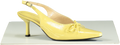 Manc Yellow Fleur Slingbacks UK 6 EU 39
